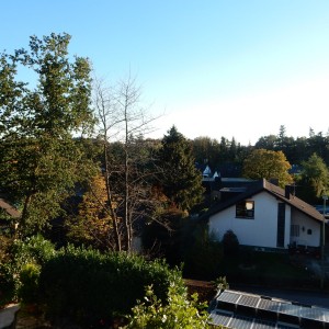 Blick vom Balkon