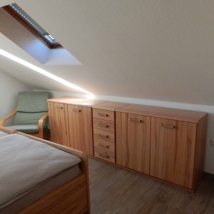 Schlafzimmer 1:  Schlafzimmer mit zwei Schlafplätzen